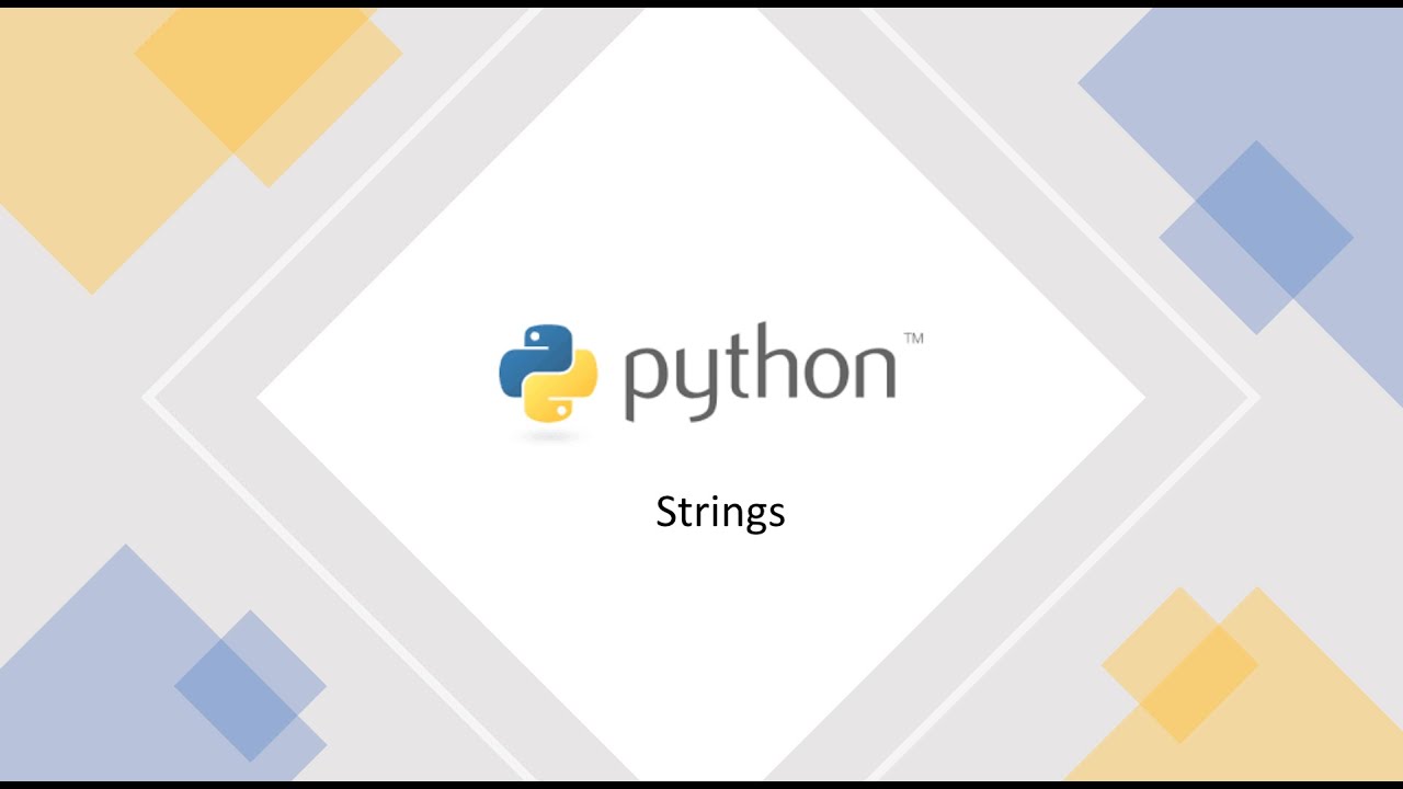 Python Lec 4: String in Python - YouTube