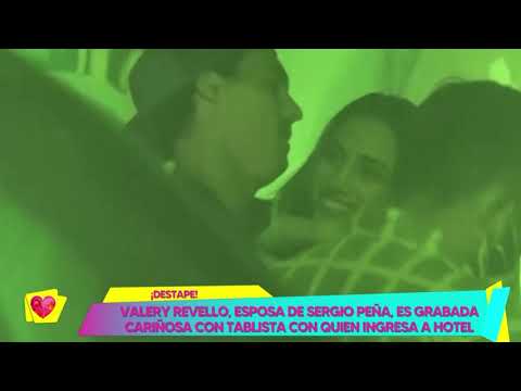 Amor y Fuego-FEB07- VALERY REVELLO, ESPOSA DE SERGIO PEÑA, ES GRABADA CARIÑOSA CON TABLISTA | Willax