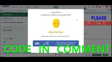 GFG POTD 16/01/2025 IN C++ MOST IMPORTANT INFORMATION | CODE IN COMMENT #geeksforgeeks #gfg #potd