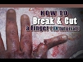 Cut your Finger FX Makeup Tutorial خدعة الأصبع