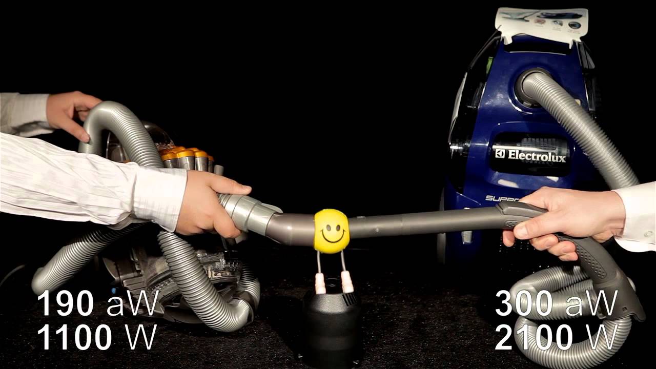 Сравнение мощности пылесосов Dyson и Electrolux ZSC YouTube