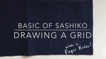 Drawing a grid for Hitomezashi / Basic of sashiko