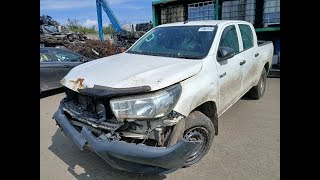 Обзор машины и проверка работы двигателя TOYOTA HILUX VIII МКПП 4X4 2018г. 2.4 D 2GDFTV Англия R751