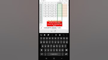 Excel Job Interview Questions | Count Positive and Negative Numbers | #shorts #exceltips #excel