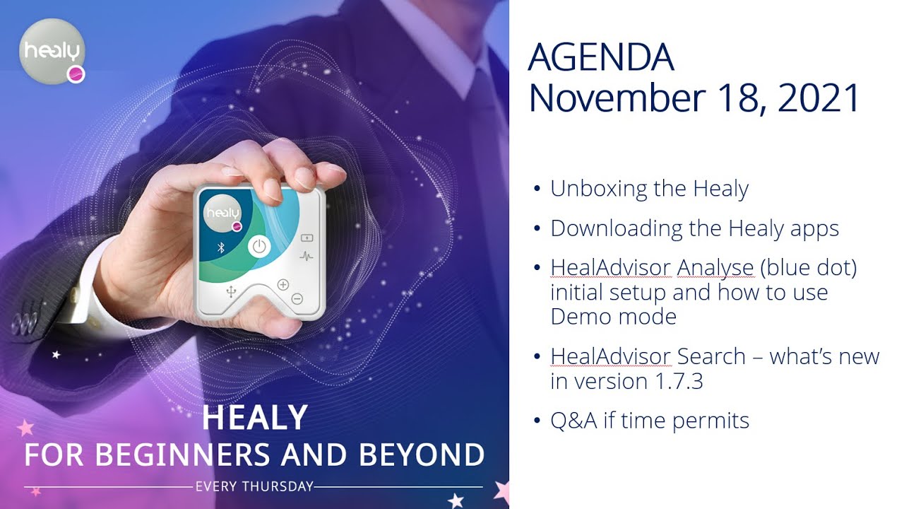 Healy for Beginners & Beyond (11/18/2021) | HealAdvisor Search - What's new in version 1.7.3