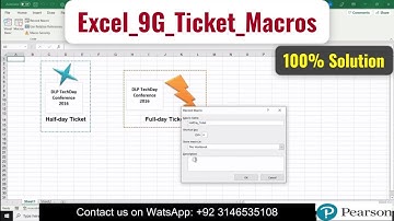 Excel_9G_Ticket_Macros | Excel 9G Ticket Macros | excel 9g ticket macros |#excel9g #ticketmacros #9g
