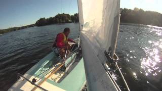 Y-Flyer Sailing On Whitefish Lake