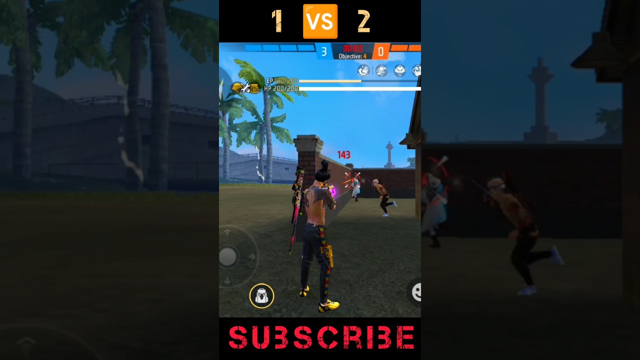 1 Vs 2 😱 Clutch Freefire 🔥 Shorts | rush gameplay 🤯| ff shorts |