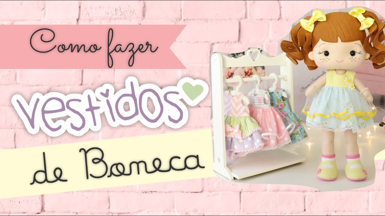 Molde de vestido para boneca grátis - Molde para Artesanato