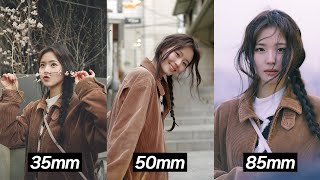 35mm VS 50mm VS 85mm 최강의 렌즈는?