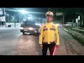 Pers Sat Lantas Res Sergai Melaks Giat Blue Light Patrol di Seputaran Simpang Tiga Pekan Perbaungan