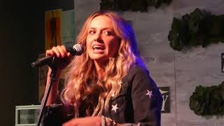 Carly Pearce sings at CMT/Variety gathering