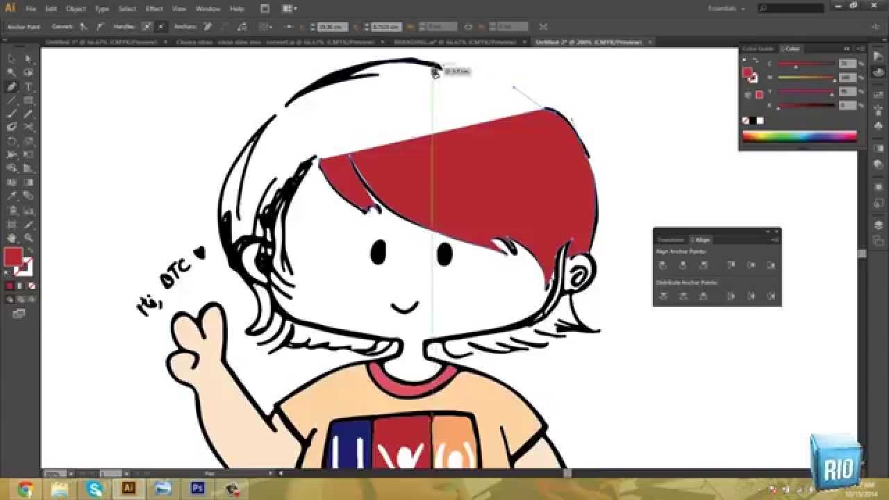 Vẽ lại hình bằng Illustrator  Cách vẽ lại hình ảnh trong AI