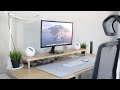 My 2021 work from home office  desk setup tour 