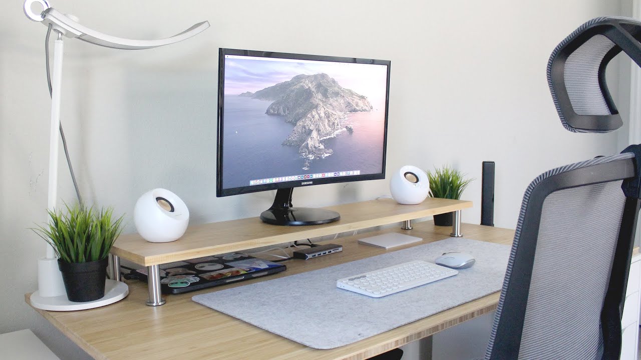 My 2021 Work From Home Office + Desk Setup Tour 🎨💻 - YouTube