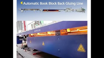 HX6000 Book Block Back Preparation Line is improving notebook book block