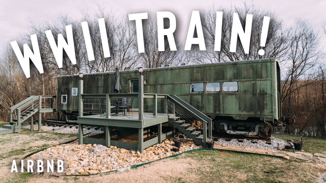 WWII Train Car Converted Into a PERFECT Airbnb! FULL TOUR! (Platform