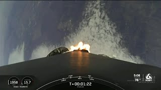 Falcon 9 rocket launch at Vandenberg Space Force Base