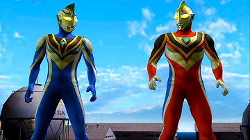 Ultraman Gaia Supreme V3 and Ultraman Agul V2 - TagTeam NEW Request 112