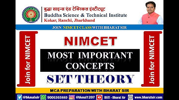 NIMCET  2023 : Most Important Concepts in SET Theory
