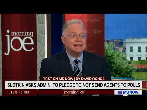 BREAKING: Slotkin presses Trump Admin. to say they will not send federal agents to polling places