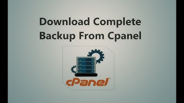 How to Generate & Download a cPanel Backup