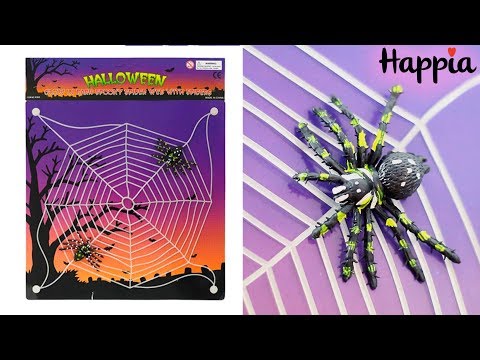 Светящаяся паутина - Декор к Хэллоуину - Обзор
