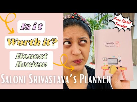 Review of Planner for 2021 by Saloni Srivastava | *Free Habit Tracker*  Honest Review | Hindi Vlog