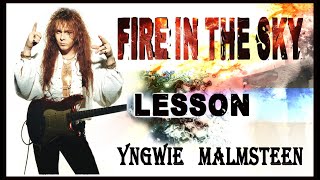 Fire In The Sky - Solo Lesson ( Yngwie Malmsteen)