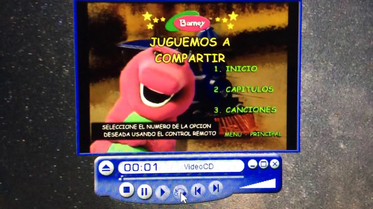 Barney Juguemos A Compartir Dvd Menu Walkthrough Youtube