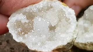 Opening a Geode with a hammer