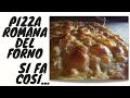 Pizza romana bianca e rossa bassa scrocchiarella