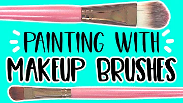 Can you use a makeup brush for acrylic?