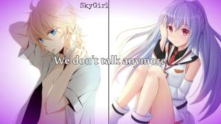 [Nightcore]-We don't talk anymore (Switching Vocal) [Lyrics] Resimi