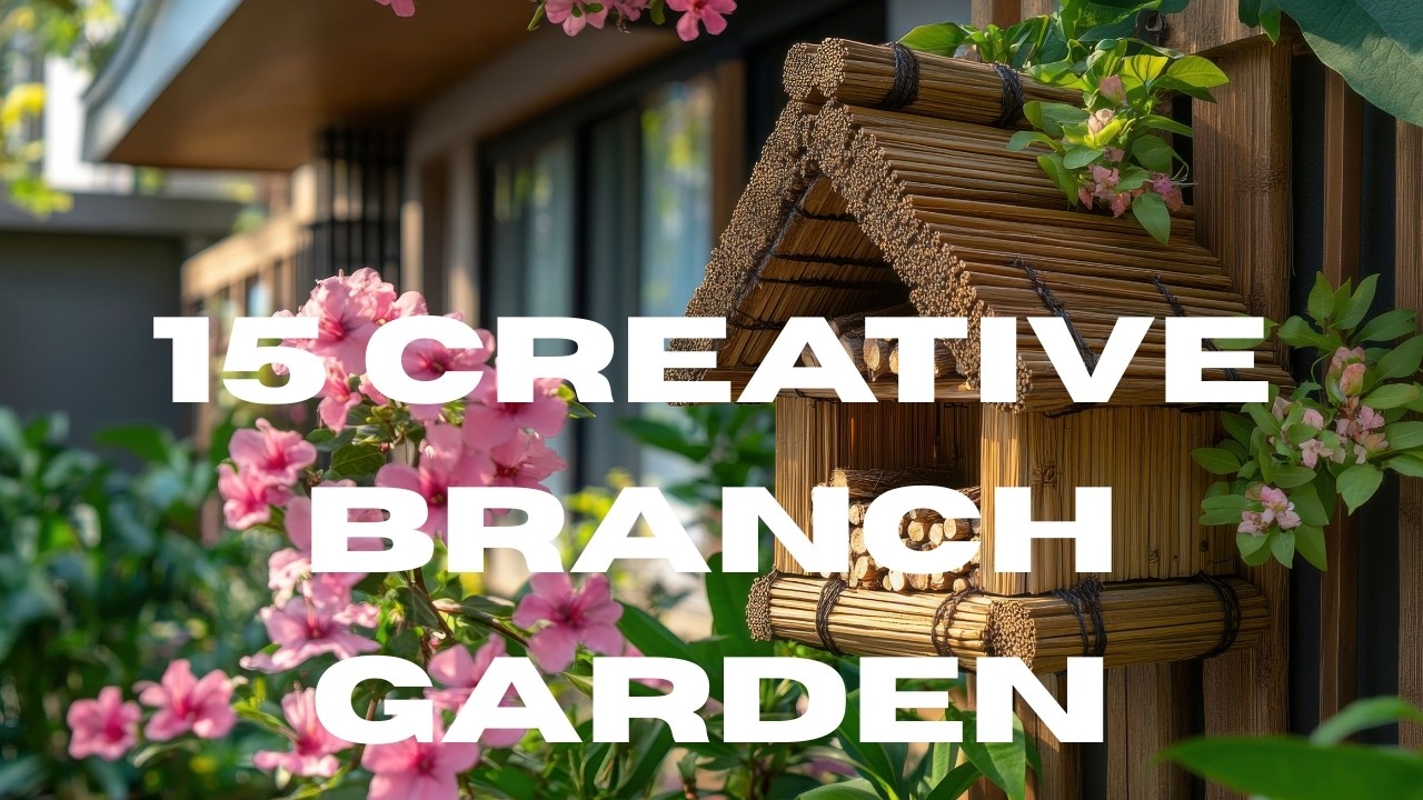 15 Creative Natural Branch Garden Decor Ideas for Spring Rustic DIY Outdoor Art That Looks Expensive