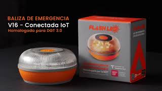 FLASH LED-Baliza de Emergencia Geolocalizable