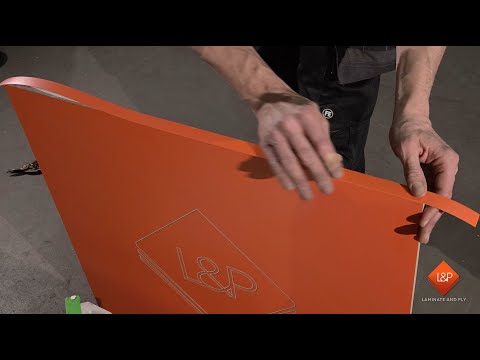 How to apply edging tape to a panel