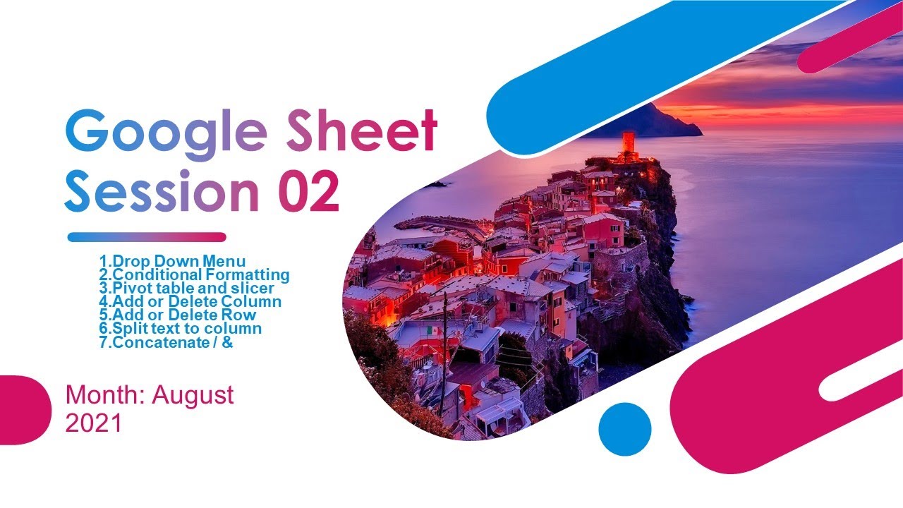 Google Sheet: Session 02 - YouTube