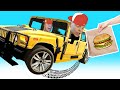 ЕДЕМ на ХАММЕРЕ за БУРГЕРАМИ!!! Учимся ПАРКОВАТЬСЯ в Car Parking от Игорюшины Игруши