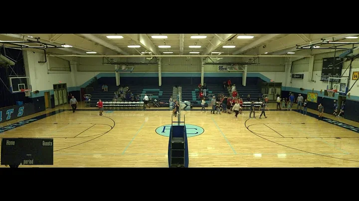 Franklin Middle School volleyball vs Petersburg Middle School.