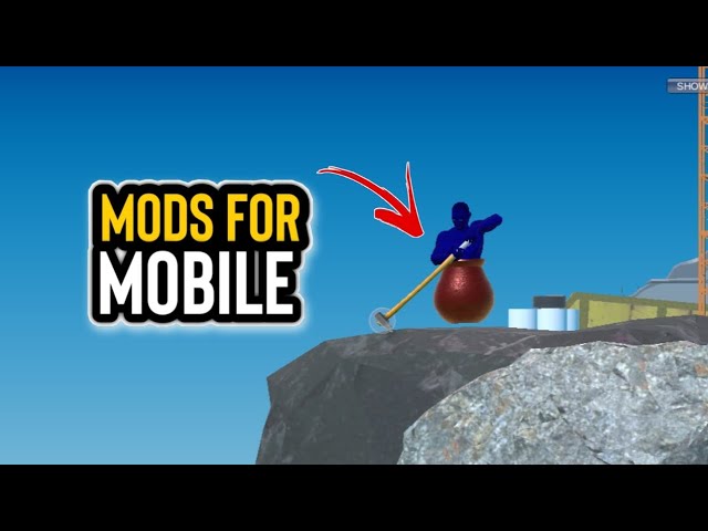 HOW TO MOD Getting Over It IN 2 MINUTES! (GIANT HAMMER, FLYHACKS, FIRST  PERSON, AND MORE!) 