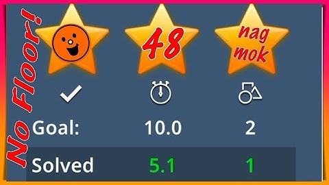 Brain It On! Level 48 one shape NO FLOOR!! three stars by nagmok