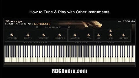 How to Tune Vintage Simply String Ultimate to Play with other AU VST Instruments RDGAudio