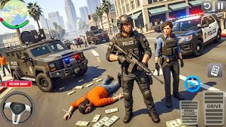 Us Police Car chase Driver simulator 2026–Crime transport prisoner driving–Android games screenshot 2