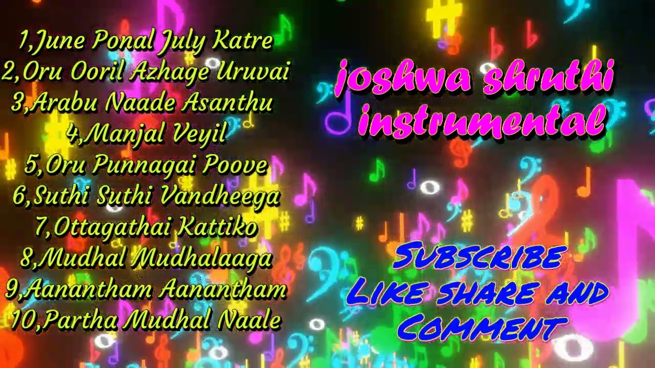 2006s Hits fast beat songs JOSHWA SRUTHI INSTRUMENTAL
