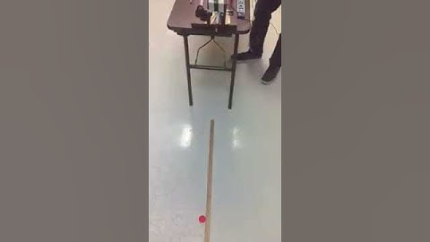 Horizontally launched projectile motion demo
