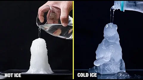HOT ICE COLD ICE EXPERIMENT AMAZING SCIENCE EXPERIMENTS