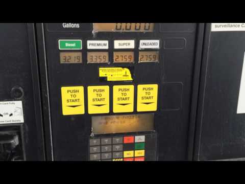 Price changes on gas pump after inserting credit card
