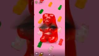 A Red Gummy Bear Sings the Gummy Bear Song