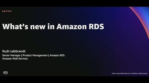AWS re:Invent 2021 - What